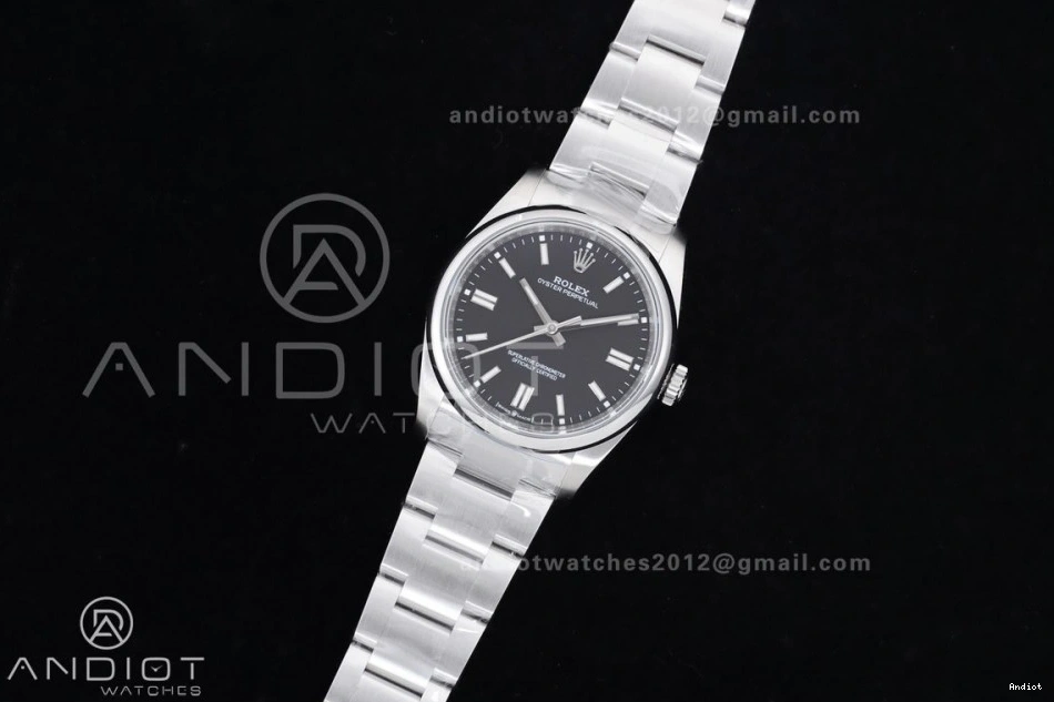 Best KRF Dial 1:1 Oyster 904L Perpetual 36mm VR3230 Steel 126000 Edition Black 0322